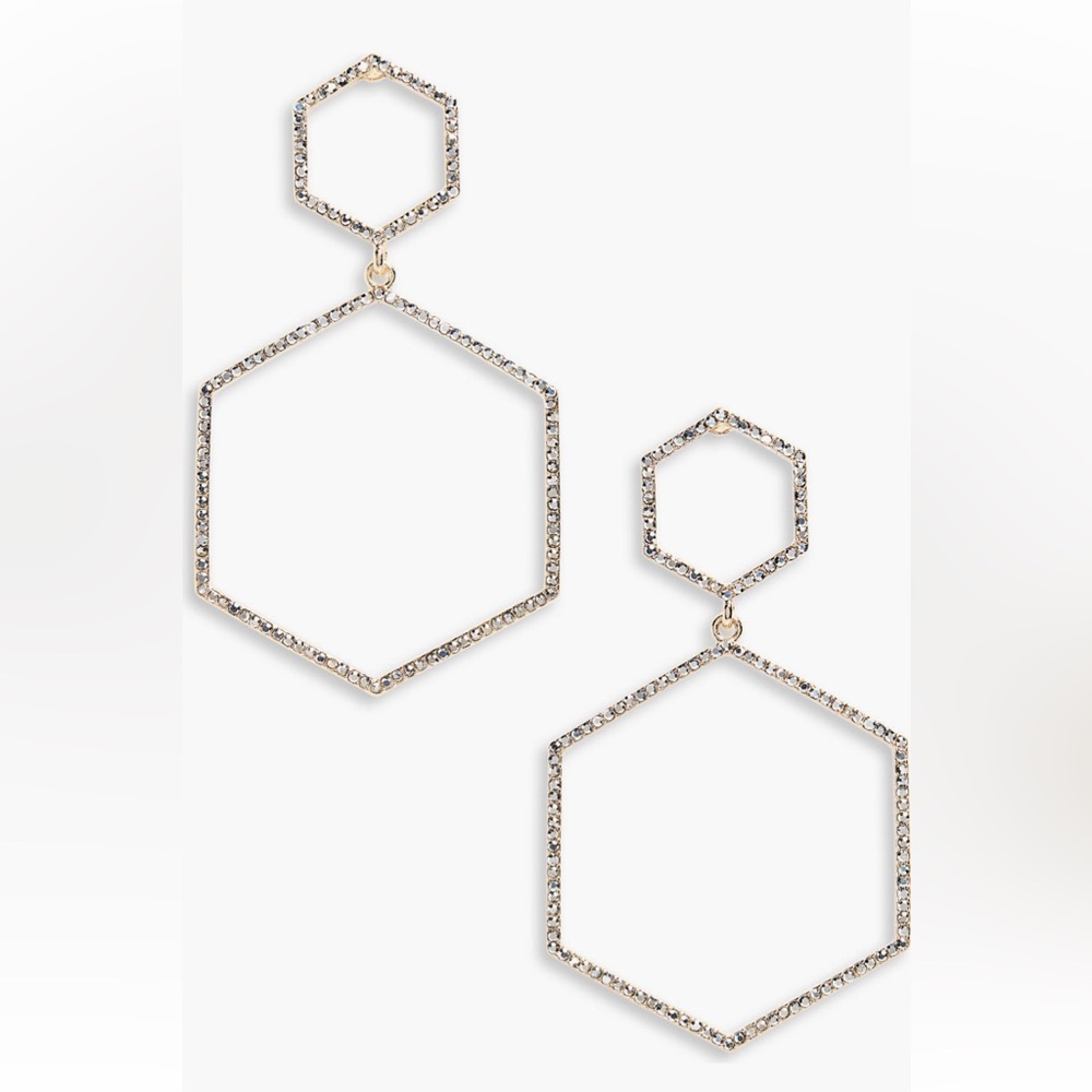 Nordstrom Silver Geometric Earrings